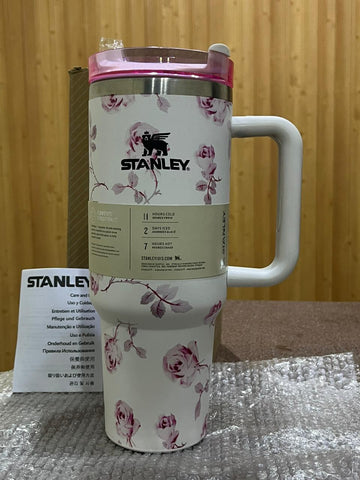 SASAT BAZAR STANLEY FLORAL FLOWER PINK TUMBLER