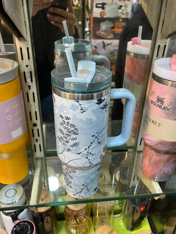 SASTA BAZAR FLORAL BLUE TUMBLER