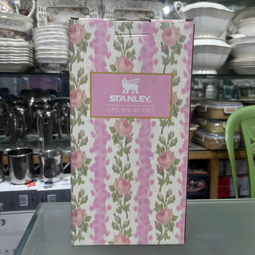 Sasta Bazar Gift Box Pink Floral 40oz | Stanley- Stainless Steel Tumbler