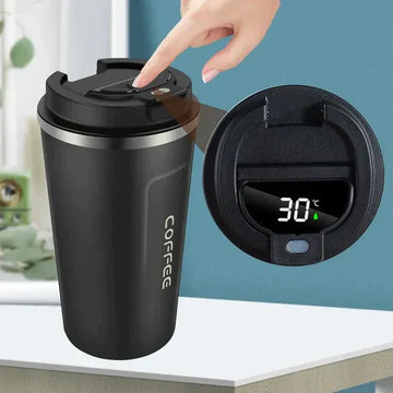 SASTA BAZAR Stainless Steel Coffee Cup With Temperature Display